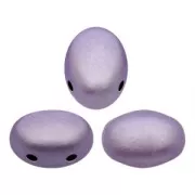 Glass beads Samos® by Puca® 5x7mm Purple Metallic Mat x10g