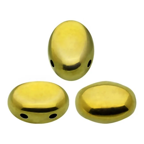 Glass beads Samos® by Puca® 5x7mm Full Dorado x10g