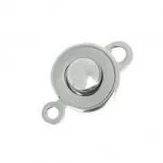Stainless steel button clasp 10 mm x1