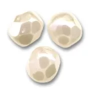 Fire Polished faceted round beads 6mm Cream Pearl x25