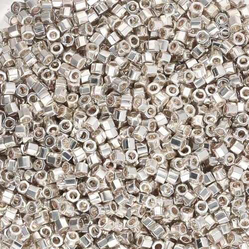 Miyuki Delica 11/0 Hex Cut DBC0035 - Galvanized Silver