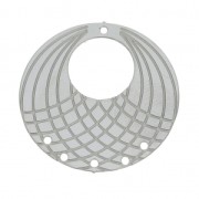 Stainless steel spacers with 6 holes to decorate 23 mm  x2|raw }}