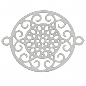 Stainless steel fine spacer with 2 loops 25x20 mm x1