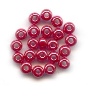 Preciosa Seed Beads 11/0 2 mm - Opaque Red with Luster x20g