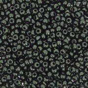 Preciosa Seed Beads 11/0 2 mm - Glossy Black and Green x 20 g
