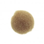 Round synthetic pompom 10 mm Light Brown t x1