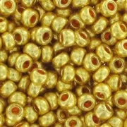 Preciosa Seed Beads 11/0 2 mm - Terra Metallic - Gold x 20 g