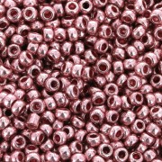 Preciosa Seed Beads 11/0 2 mm - Terra Metallic - Powder Pink x 20 g
