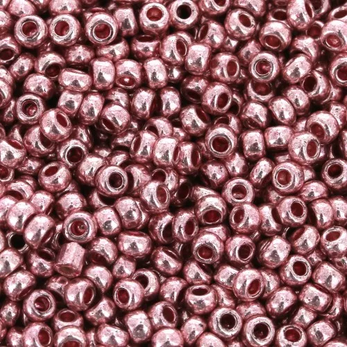 Preciosa Seed Beads 11/0 2 mm - Terra Metallic - Powder Pink x 20 g