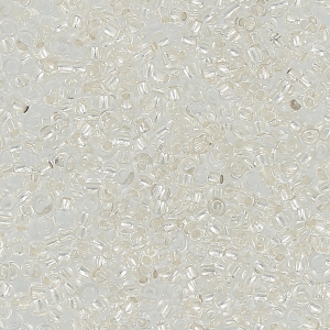 Preciosa Seed Beads 15/0 - 1.5 mm Crystal Silver Lined x 20 g