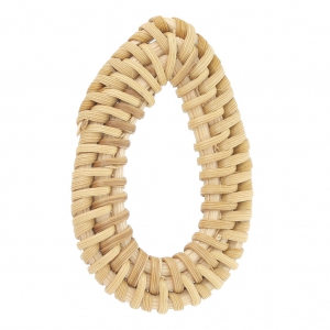 Rattan drop 53X33 mm for your DIY creations x1