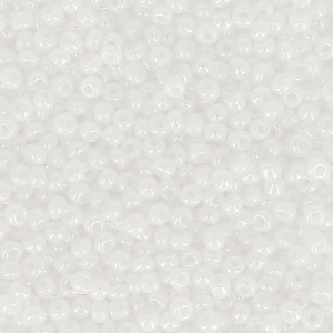 Preciosa 15/0 Seed Beads - 1.5 mm - Chalk White Sfinx x20g