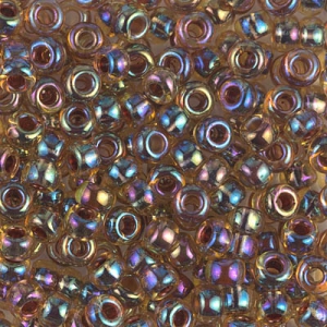 Miyuki Seed beads 8/0 357 - Light Topaz AB Root Beer Lined