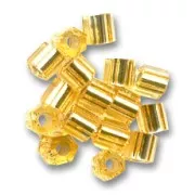 Rocaille Miyuki 8/0 Hex Cut 3 - Gold Silver Lined x8g