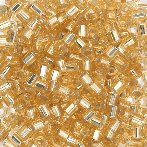 Miyuki Seed beads 8/0 Hex Cut 3 - Gold Silver Lined