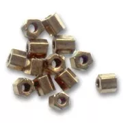 Miyuki 8/0 Hex Cut Seed Beads 457 - Dark Bronze Metallic x8g
