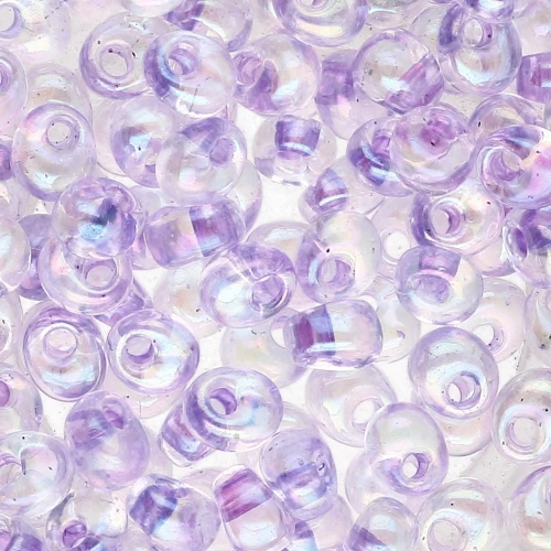 Magatama Miyuki 4mm MA4-2145 - Crystal AB Lilac Lined x10g