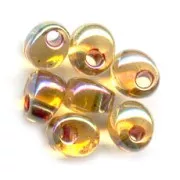 Magatama Miyuki 4mm MA4-2161 - Light Topaz AB Garnet Lined x10g