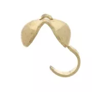 4mm ?clamshell bead - Gold tone x144