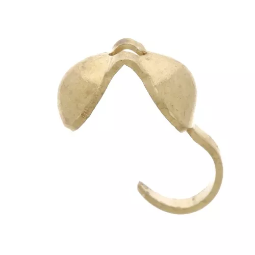 4mm ?clamshell bead - Gold tone x144
