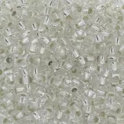 Preciosa Seed beads 9/0 2.5 mm - Crystal Silver Lined x250g