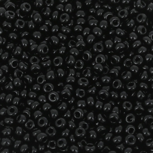Preciosa Seed beads 11/0 2 mm - Jet x250g