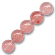 Beads Imitation Strawberry Quartz 10mm x5