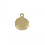 Astrological charm - Gemini Zodiac sign 13 mm Gold Plated 3 microns x1