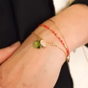 Astrological charm - Gemini Zodiac sign 13 mm Gold Plated 3 microns x1