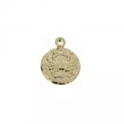 Astrological charm - Cancer Zodiac sign 13 mm Gold Plated 3 microns x1