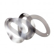 Drop polyacrylic pendant tortoise shell imitation 55x34 mm Grey x1