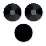 PureCrystal stick-on rhinestones 4mm Jet  x36