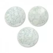 Round beads 6mm Opaque Luster Blue x25