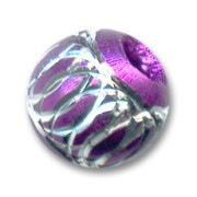 Aluminium Round bead  8 mm Purple x10|raw }}