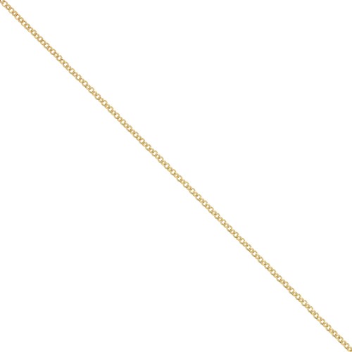 Jaseron mesh chain 1.9 mm fine Gold plated x 1m