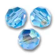 PureCrystal 5000 round 8mm Aquamarine AB x1