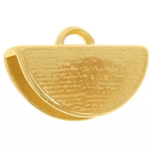 Half-Moon Clamp Terminator 19x12 mm Gold Tone x1