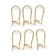 Earrings 15mm fine Gold plated x6|raw }}