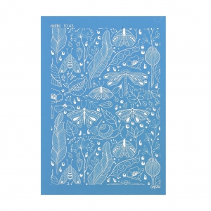 Silk Screen Moiko for polymer clay 74x105 mm - Dragonflies 10.43 x1