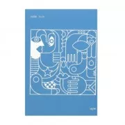 Silk Screen Moiko for polymer clay 74x105 mm - Abstract 10.20