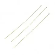Gold-Filled Head Pins 50x1.5x0.5mm x10