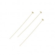 Gold-Filled Head Pins 25x1.2x0.4mm x10|raw }}