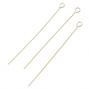 Gold-Filled Eye Pins 40x0.5mm x10
