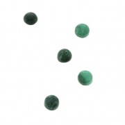 Small round 3 mm cabochons - Malachite x5|raw }}