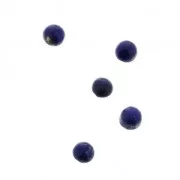 Small round 3 mm cabochons - Lapis lazuli x5