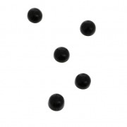 Small round 3 mm cabochons - Black Onyx x5|raw }}