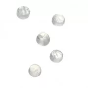 Small round 4 mm cabochons - Moonstone x5
