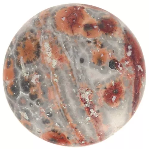 Round cabochon 20mm Leopardskin