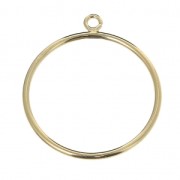 Gold-Filled fine ring with 1 open loop - Size 54 x1