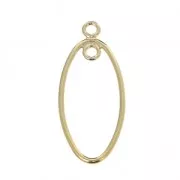 Gold-filled ovale spacer 2 loops 22.5 mm x1